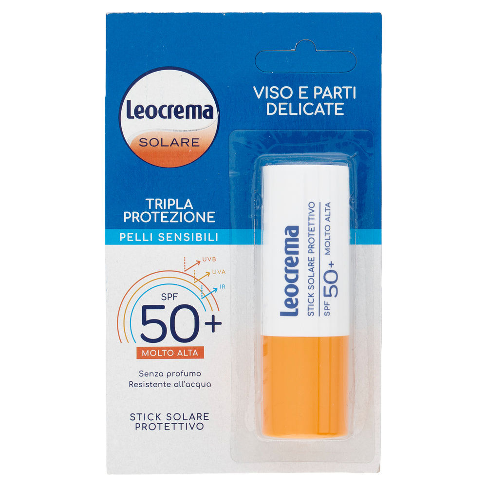 SOLARE STICK LEOCREMA TRIPLA PROTEZIONE PELLI SENSIBILI SPF 50+ ML 12 - 2