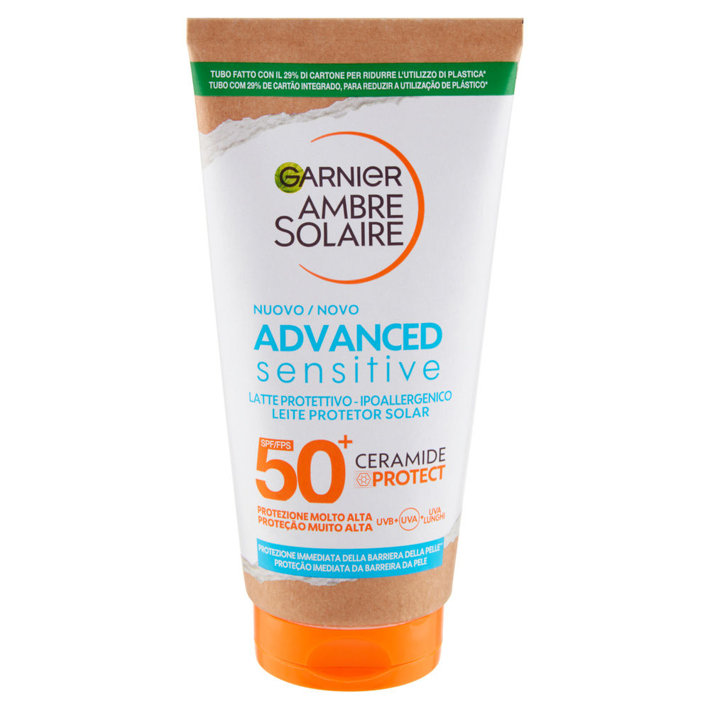 LATTE SOLARE AMBRE SOLAIRE ADVANCED SENSITIVE ADULTI IP50+ ML 175 - 3