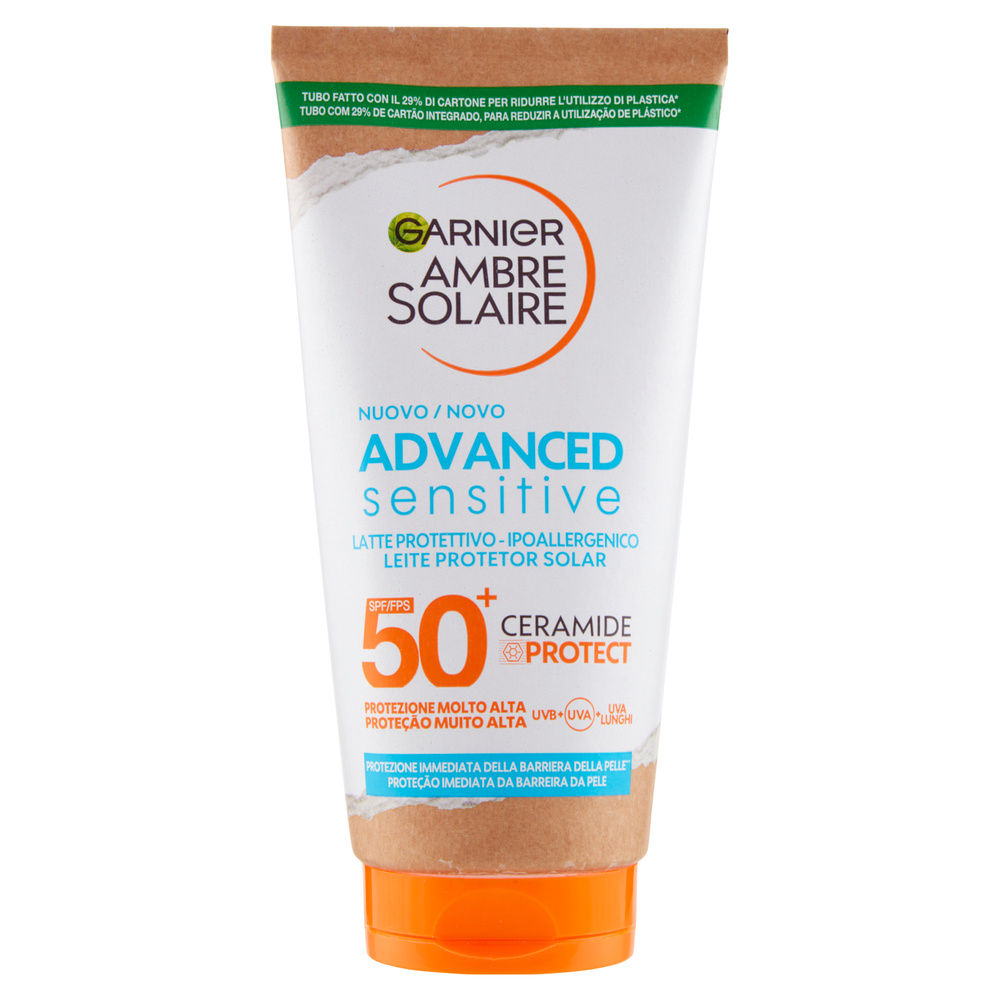 LATTE SOLARE AMBRE SOLAIRE ADVANCED SENSITIVE ADULTI IP50+ ML 175 - 2