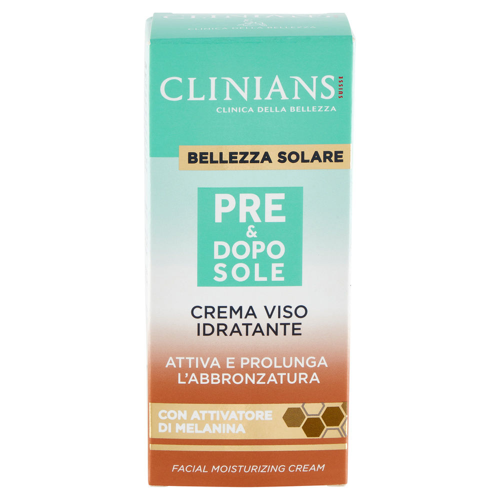 CREMA VISO CLINIANS BELLEZZA SOLARE IDRATANTE PRE & DOPOSOLE ML 50 - 6