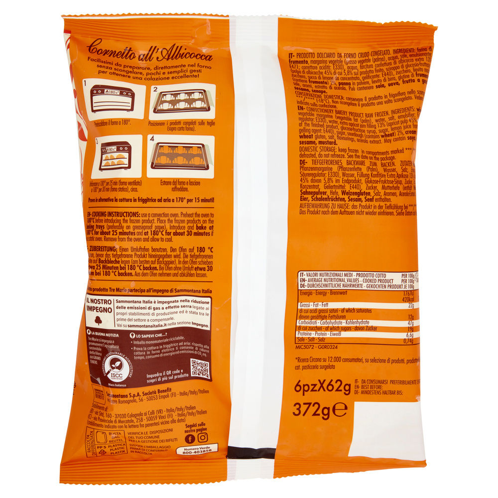 CORNETTO ALBICOCCA TRE MARIE X6 G 372 - 1