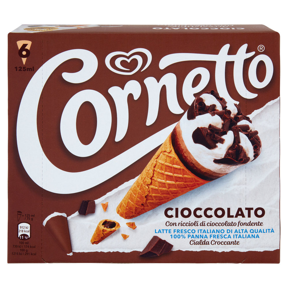 CORNETTO CIOCCOLATO ALGIDA SCATOLA PZ.6 G 450 - 3