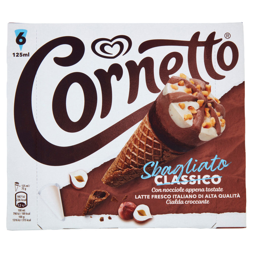 CORNETTO SBAGLIATO ALGIDA SCATOLA PZ.6 G 450 NEW - 4