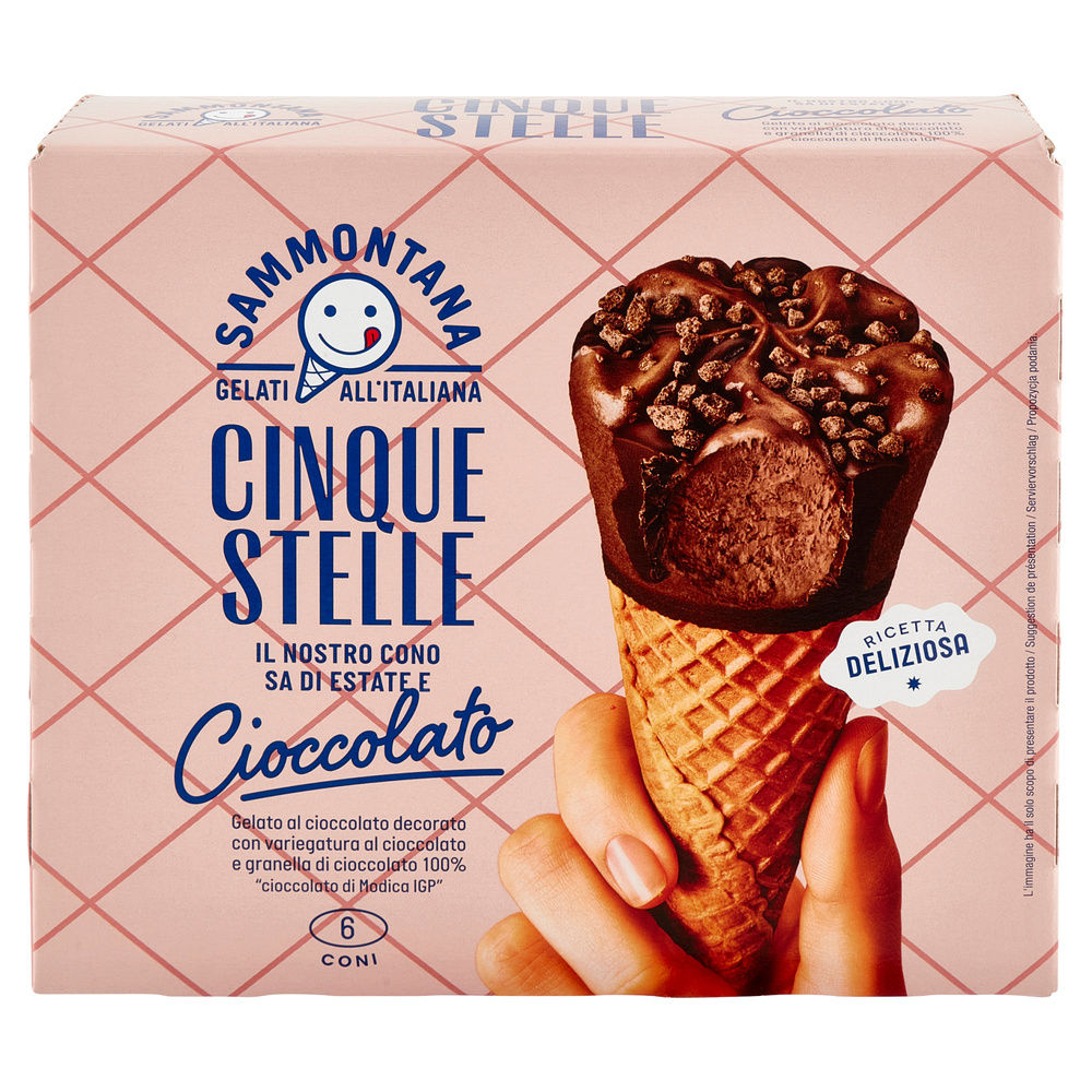 CONO 5 STELLE SAMMONTANA CIOCCOLATO DI MODICA X6 G 360 - 2