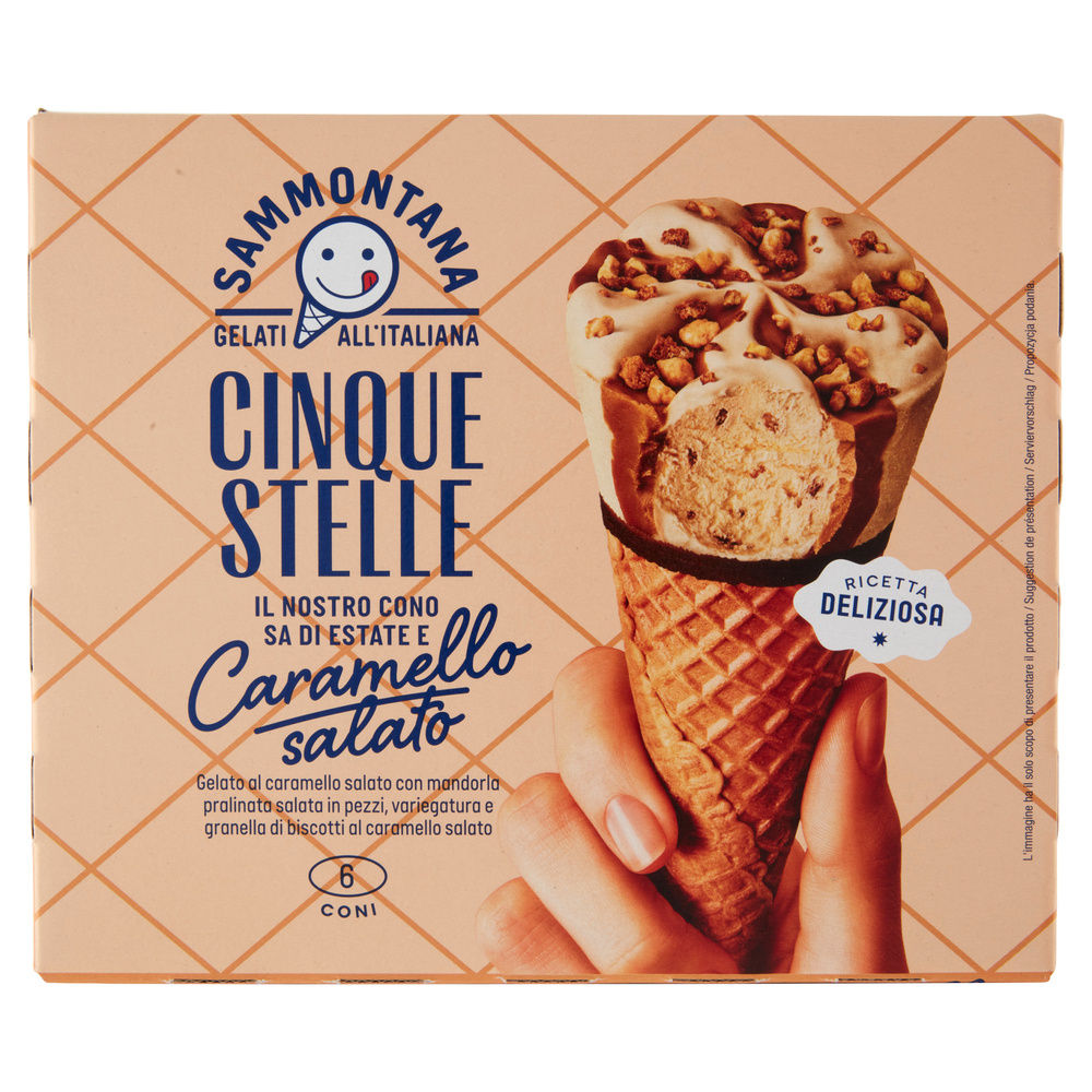 CONO 5 STELLE SAMMONTANA CARAMELLO SALATO X6 G 360 - 6