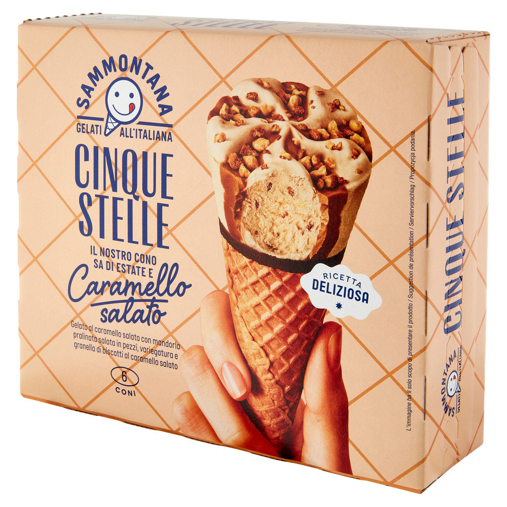 CONO 5 STELLE SAMMONTANA CARAMELLO SALATO X6 G 360 - 5