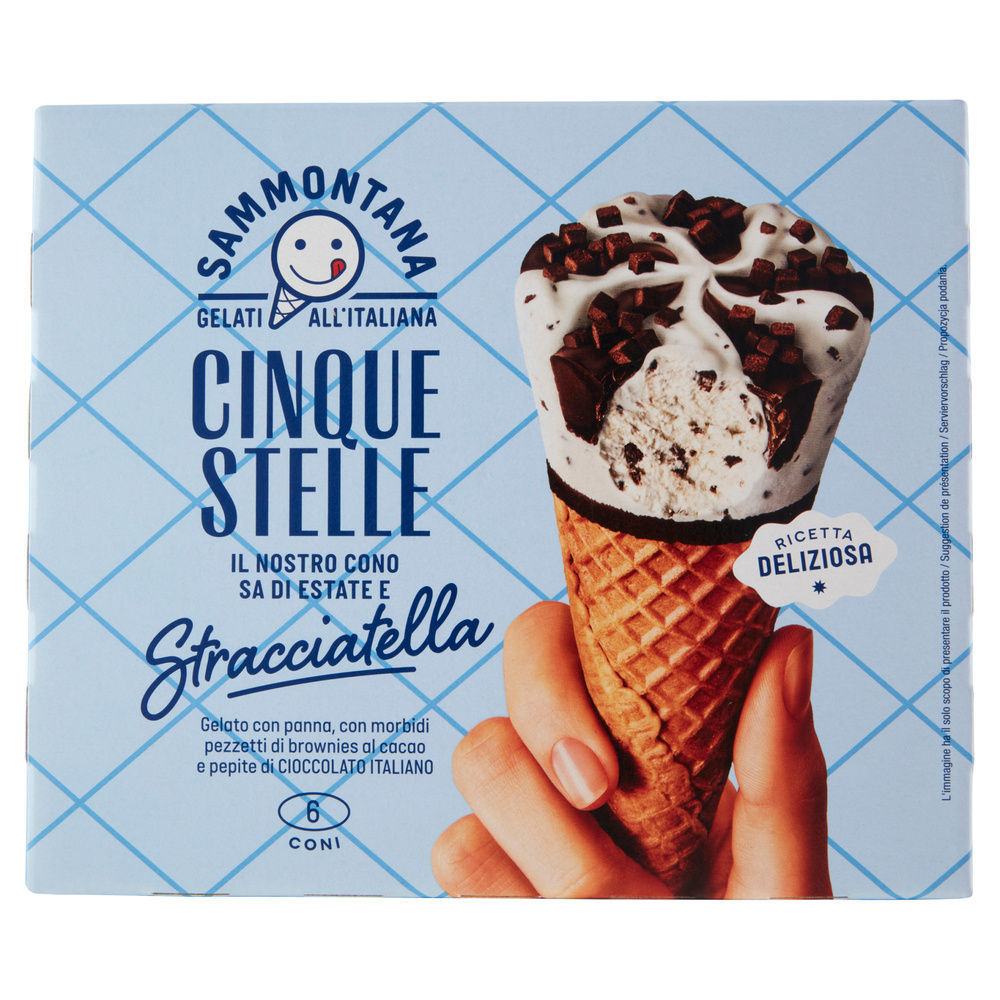 CONO 5 STELLE SAMMONTANA STRACCIATELLA X6 G 360 - 0