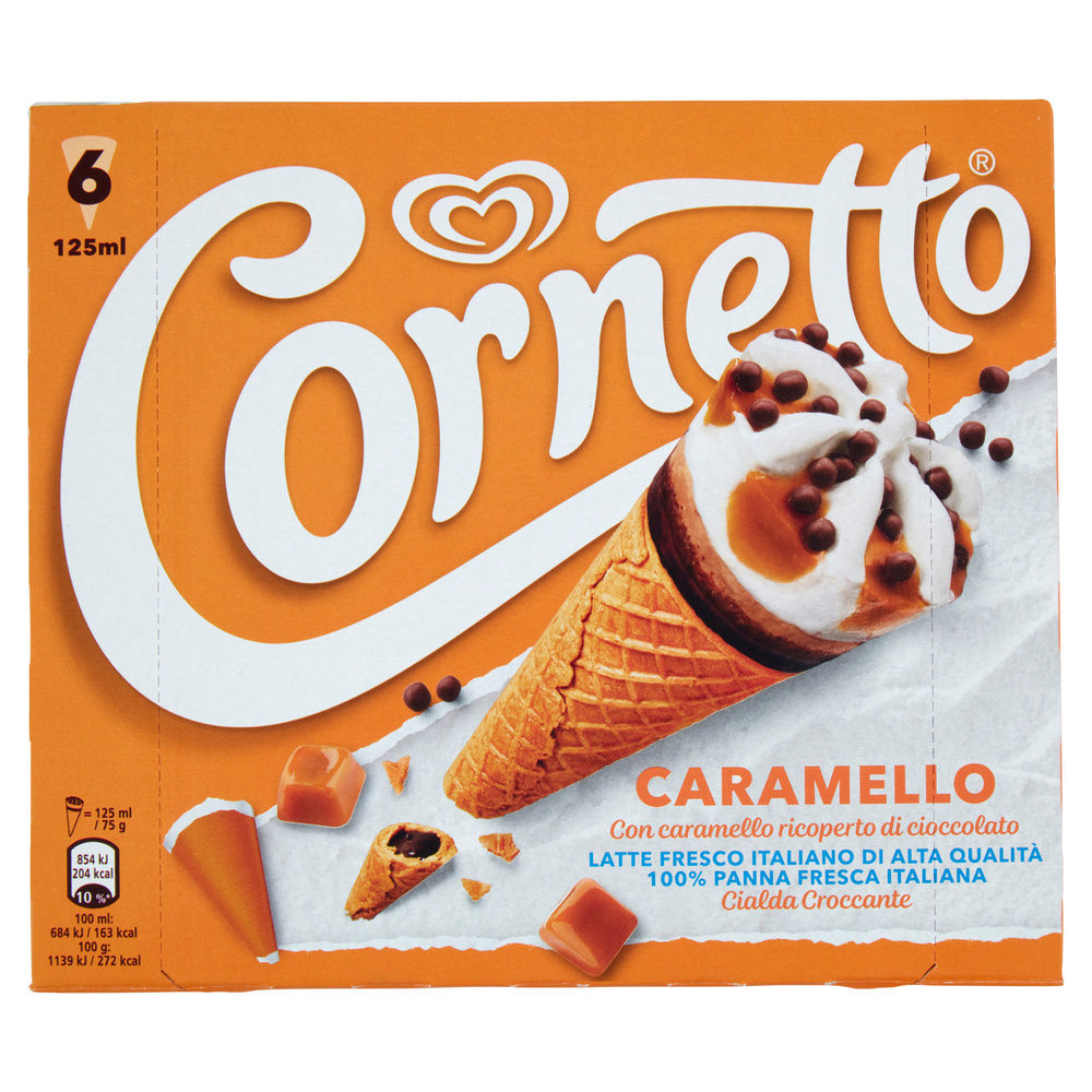 CORNETTO CARAMELLO ALGIDA SCATOLA PZ.6 G 450 - 5