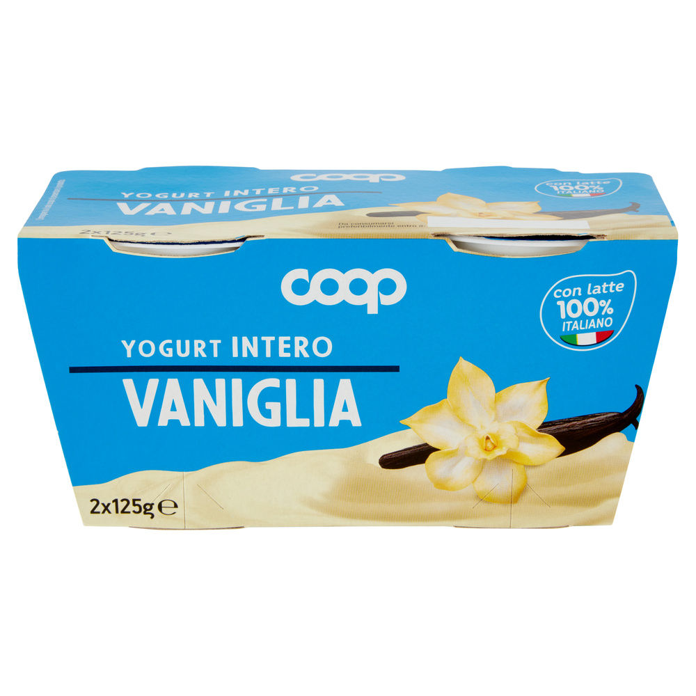 YOGURT INTERO VANIGLIA COOP 2X125G - 8