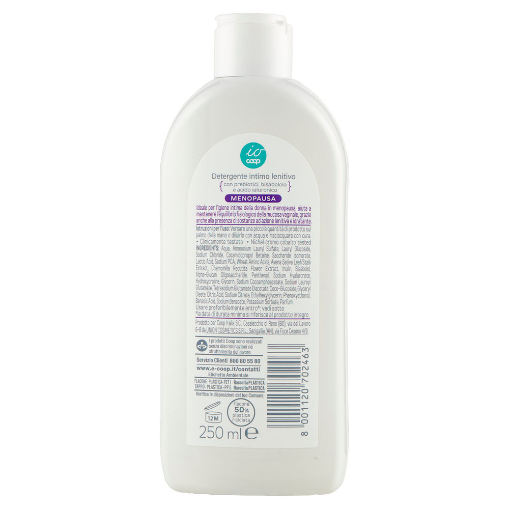 DETERGENTE INTIMO LENITIVO MENOPAUSA IO COOP ML 250 - 1