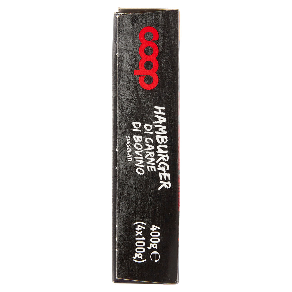 HAMBURGER DI CARNE DI BOVINO ORIGINE COOP SURG. G100X4PZ G 400 - 4
