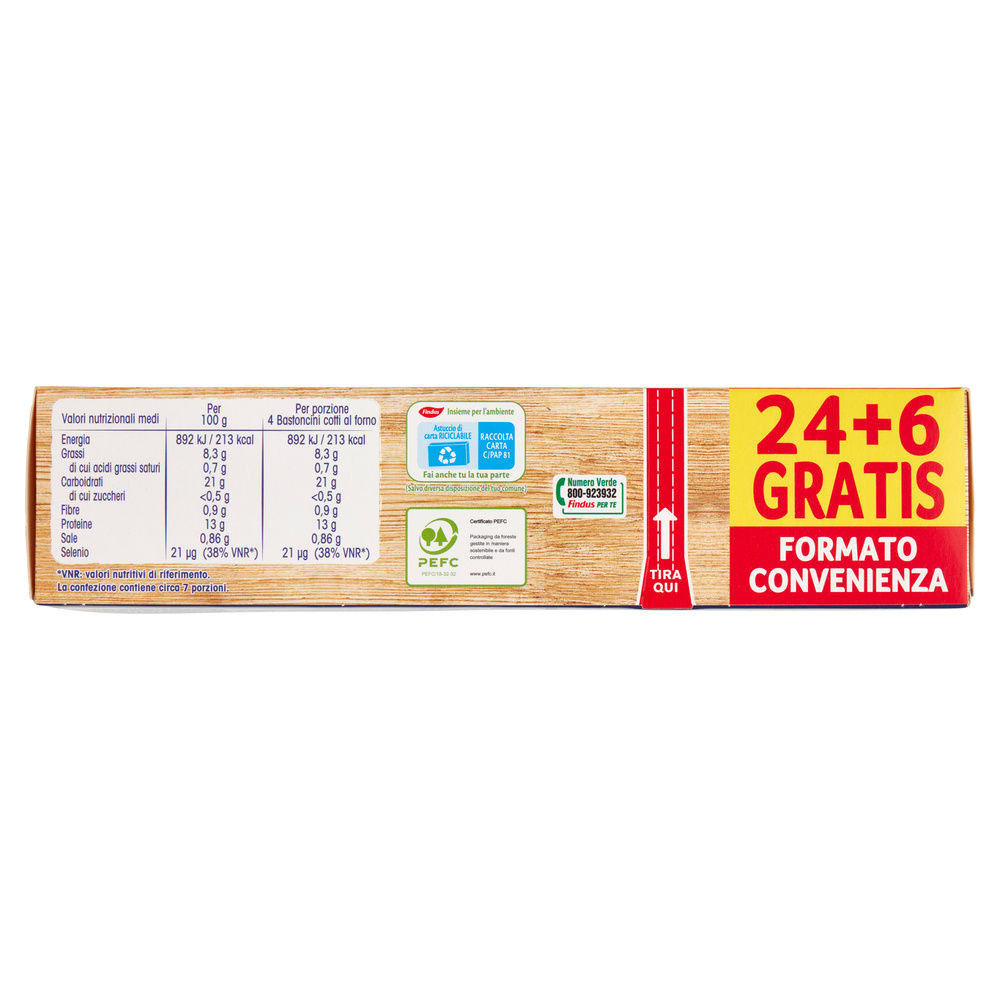 24 BASTONCINI CAPITAN FINDUS + 6 OMAGGIO SCATOLA G 750 O/S - 9