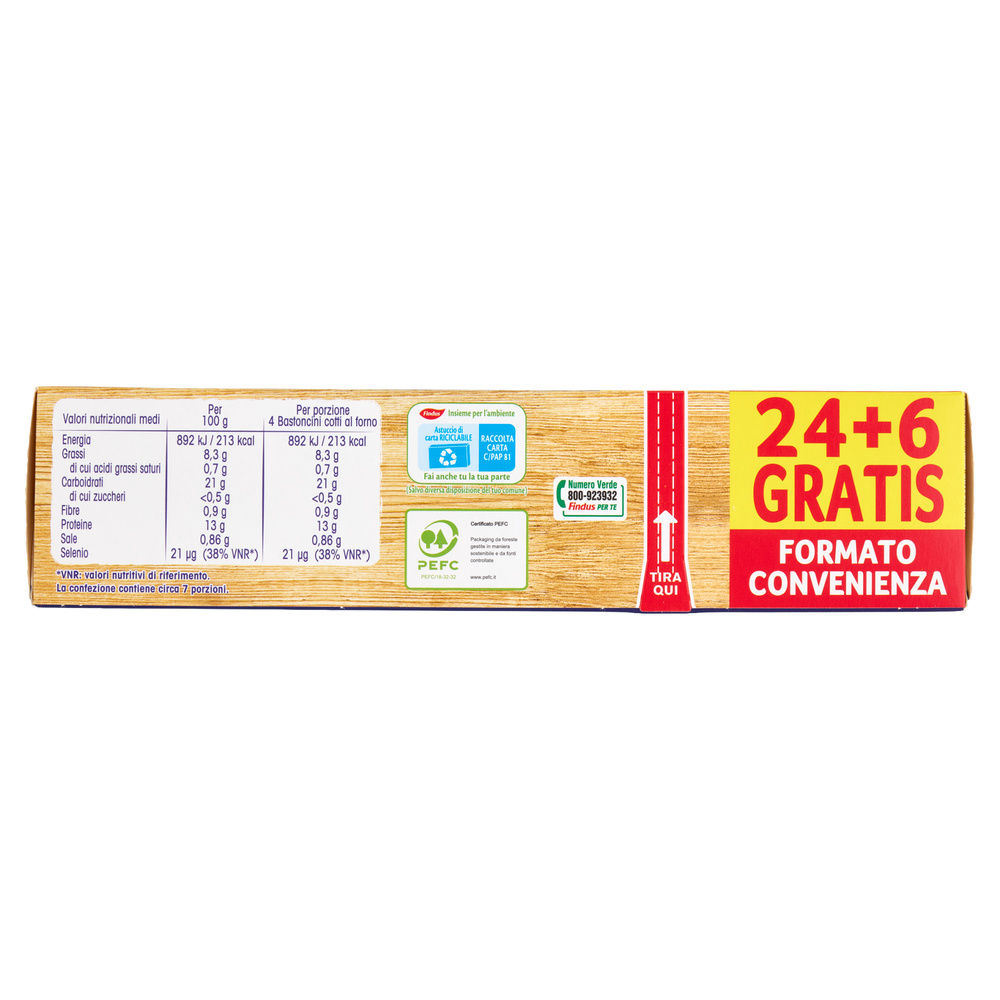 24 BASTONCINI CAPITAN FINDUS + 6 OMAGGIO SCATOLA G 750 O/S - 15