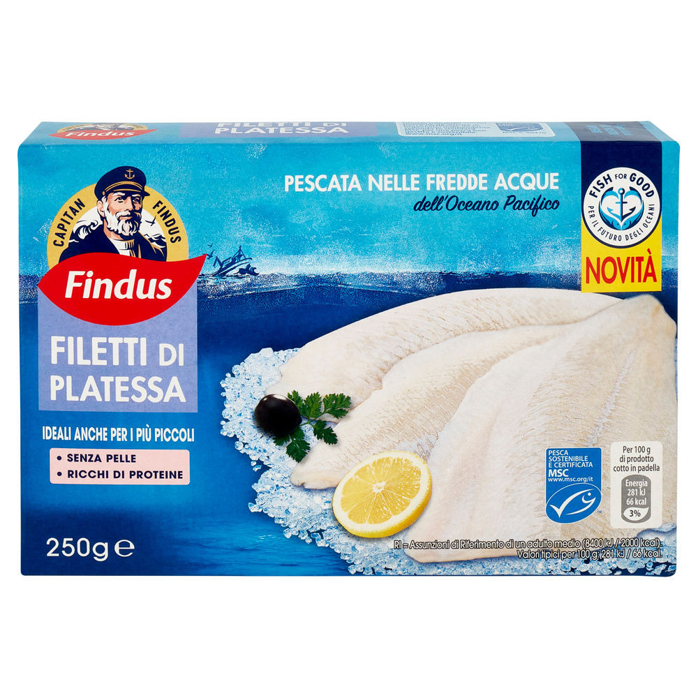 FILETTI DI PLATESSA DEL PACIFICO MSC FINDUS G 250 - 7