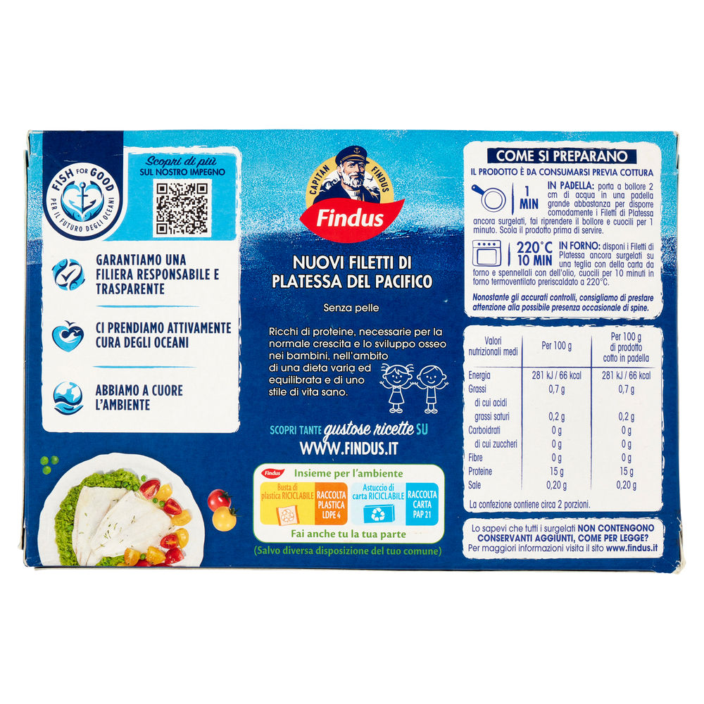 FILETTI DI PLATESSA DEL PACIFICO MSC FINDUS G 250 - 1