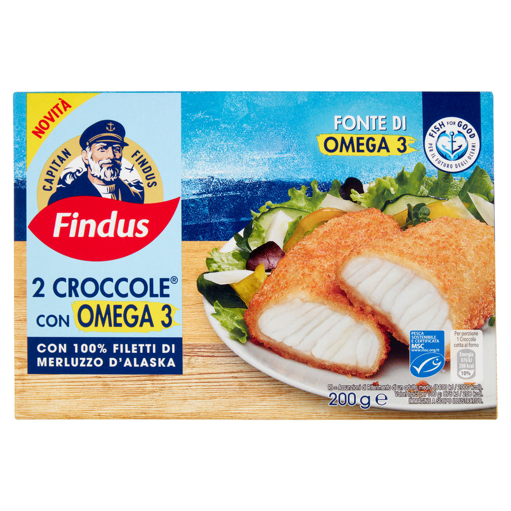 Croccole omega 3 findus g 200