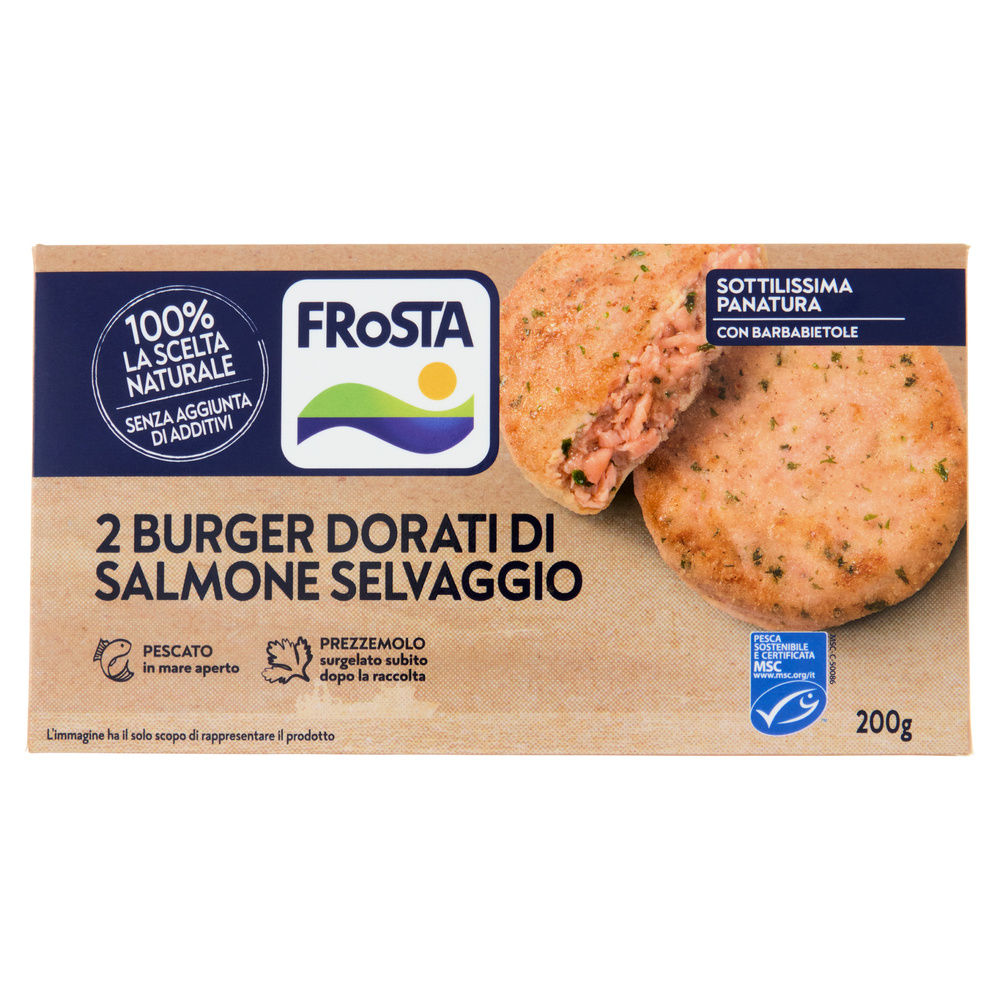 BURGER DORATO AL SALMONE FROSTA G 200 - 0