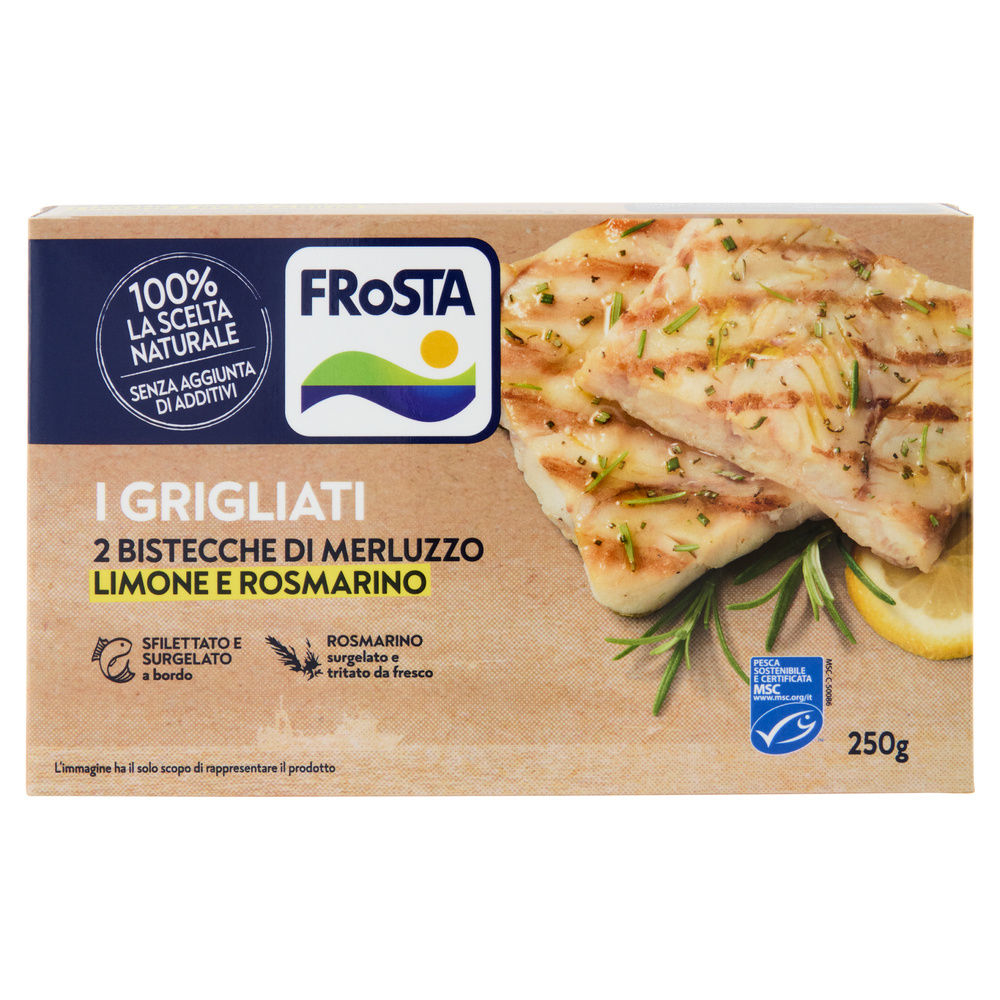 BISTECCA DI MERLUZZO GRIGLIATA LIMONE E ROSMARINO FROSTA G 250 - 2