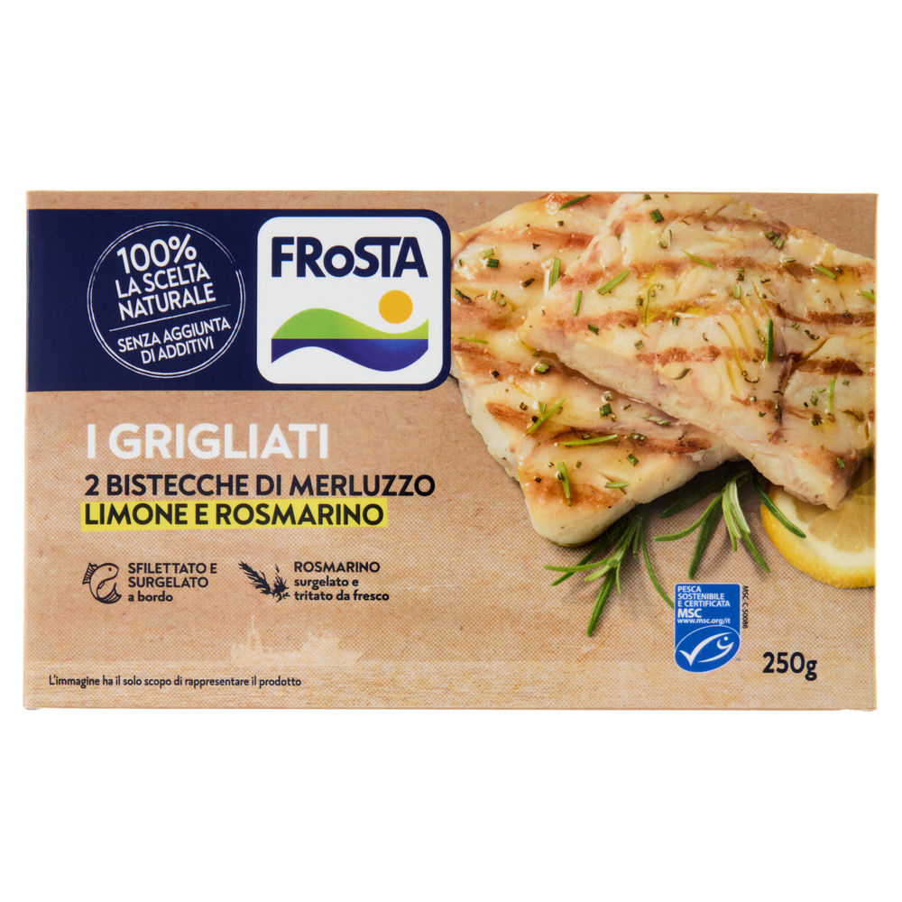 BISTECCA DI MERLUZZO GRIGLIATA LIMONE E ROSMARINO FROSTA G 250 - 3