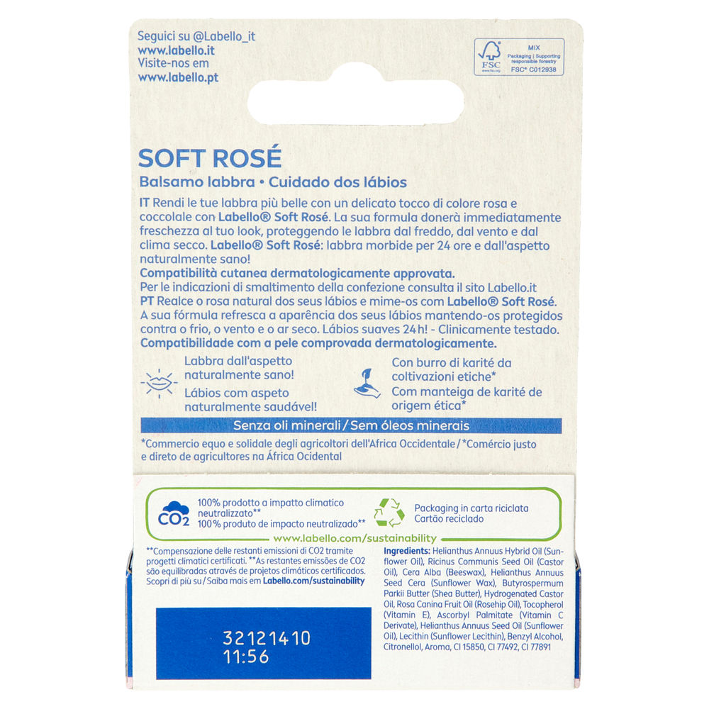 LABELLO BALSAMO LABBRA SOFT ROSÈ ML 5,5 PZ.1 - 1