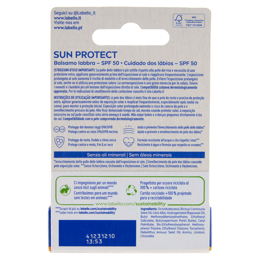 LABELLO BALSAMO LABBRA SUN PROTECT SPF 30 ML 4,8 PZ.1 - 1
