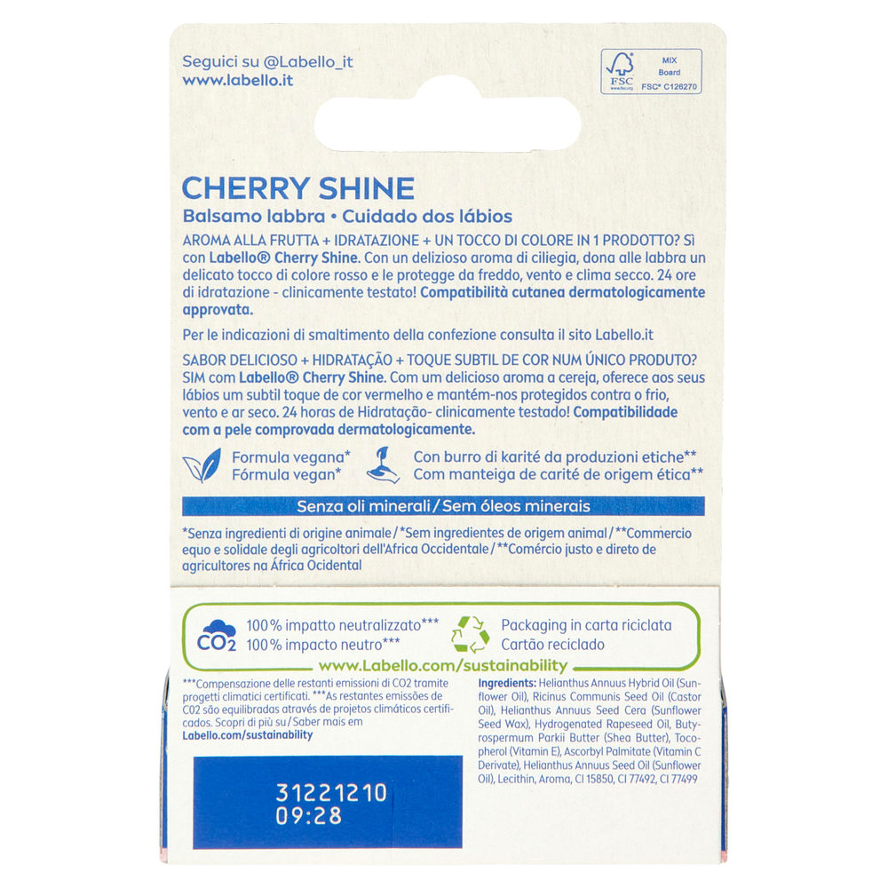 LABELLO BALSAMO LABBRA CHERRY SHINE ML 5,5 PZ.1 - 1