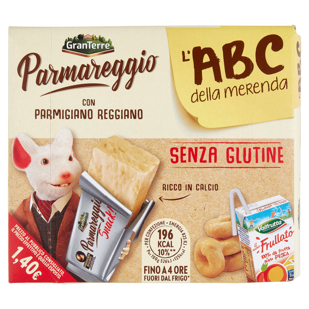 SNACK PARMAREGGIO L'ABC DELLA MERENDA (TARALLI S/GLUTIN-FRULL-SNACK PARMAR) PZ 1 - 1