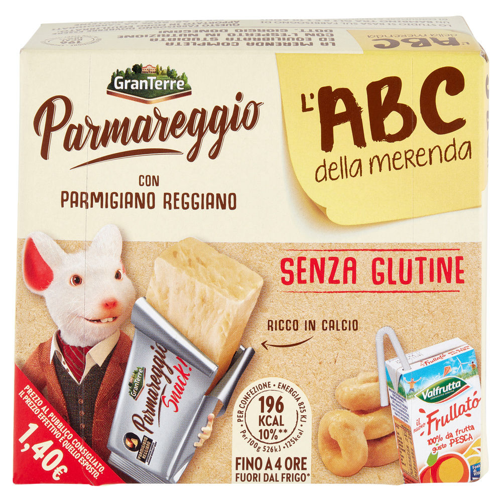 SNACK PARMAREGGIO L'ABC DELLA MERENDA (TARALLI S/GLUTIN-FRULL-SNACK PARMAR) PZ 1 - 6