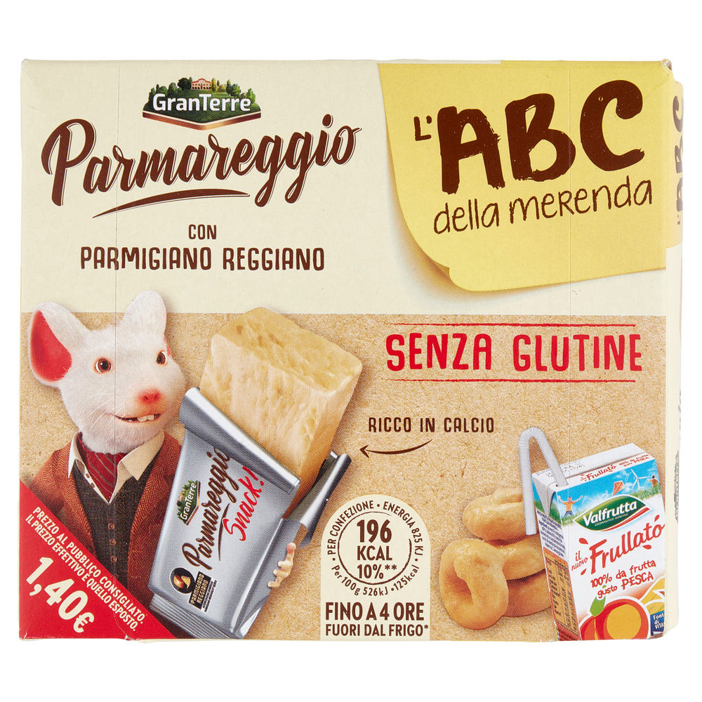 SNACK PARMAREGGIO L'ABC DELLA MERENDA (TARALLI S/GLUTIN-FRULL-SNACK PARMAR) PZ 1 - 4