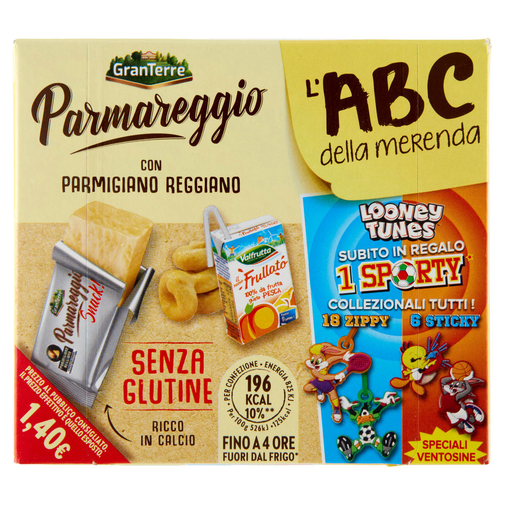 SNACK PARMAREGGIO L'ABC DELLA MERENDA (TARALLI S/GLUTIN-FRULL-SNACK PARMAR) PZ 1 - 10