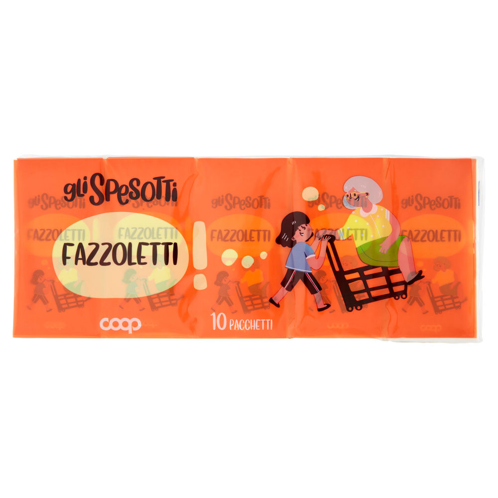 FAZZOLETTI DI CARTA GLI SPESOTTI COOP 3VELI FSC 10XPZ.10 - 3
