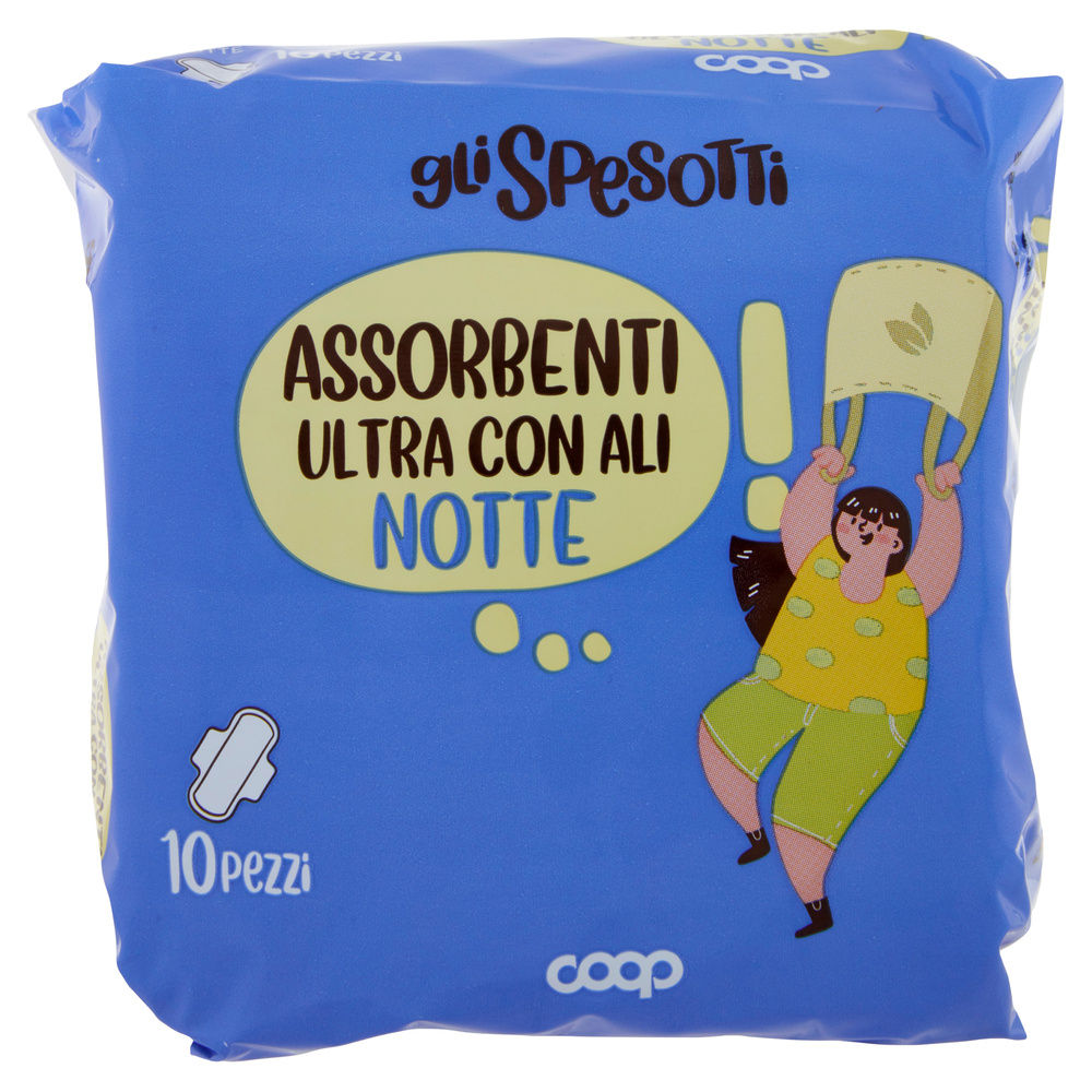 ASSORBENTI ULTRA NOTTE CON ALI GLI SPESOTTI COOP PZ.10 - 3