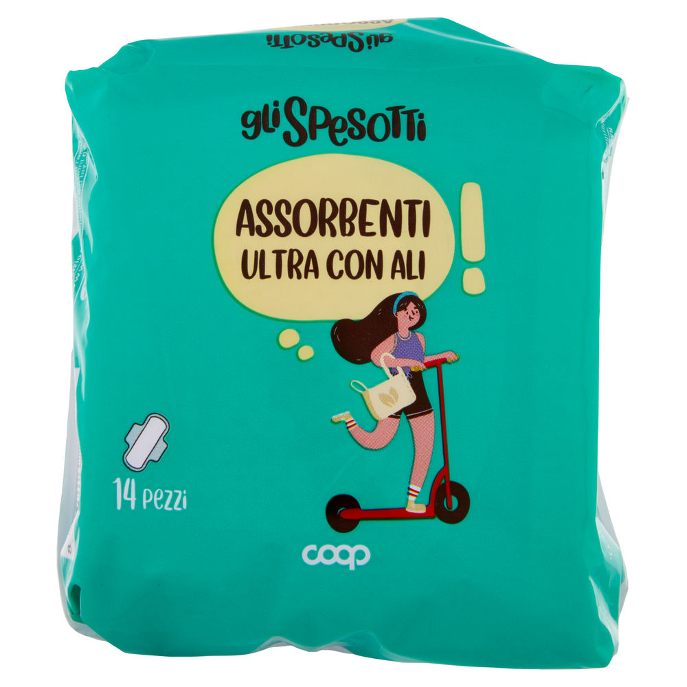ASSORBENTI ULTRA GIORNO CON ALI GLI SPESOTTI COOP PZ.14 - 1
