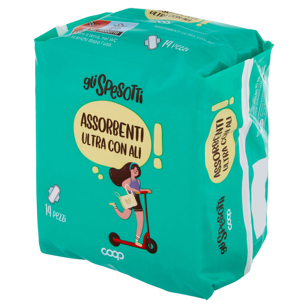 ASSORBENTI ULTRA GIORNO CON ALI GLI SPESOTTI COOP PZ.14 - 8