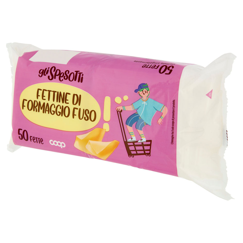 FETTINE DI FORMAGGIO FUSO GLI SPESOTTI COOP 50 FETTE KG 1 - 8
