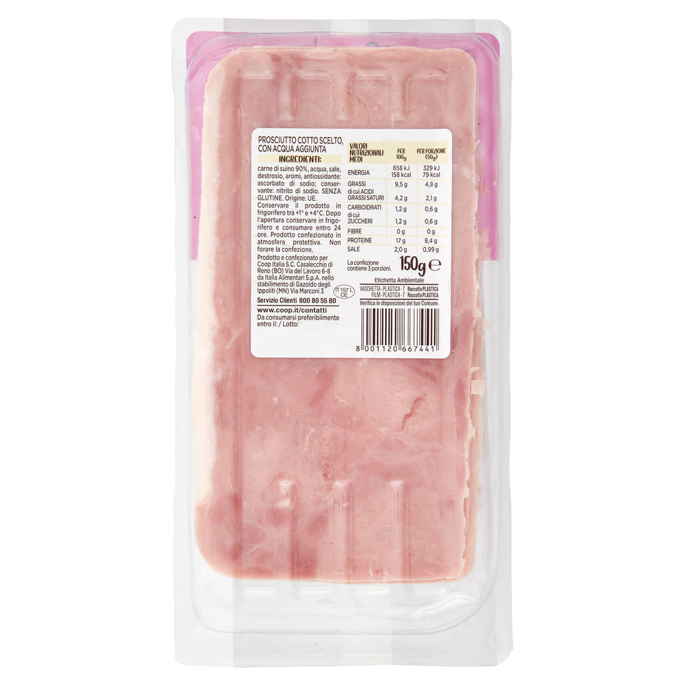 PROSCIUTTO COTTO SCELTO GLI SPESOTTI COOP G 150 - 1