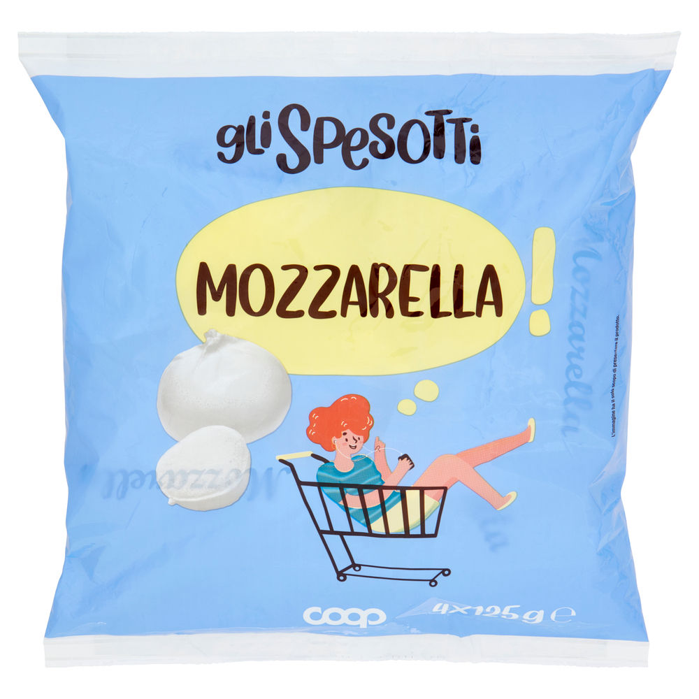 Mozzarella gli spesotti coop g125x4pz g 500