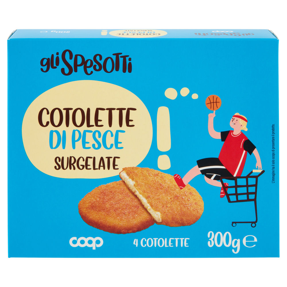 COTOLETTE DI PESCE SURGELATE GLI SPESOTTI COOP PZ4 G 300 - 3