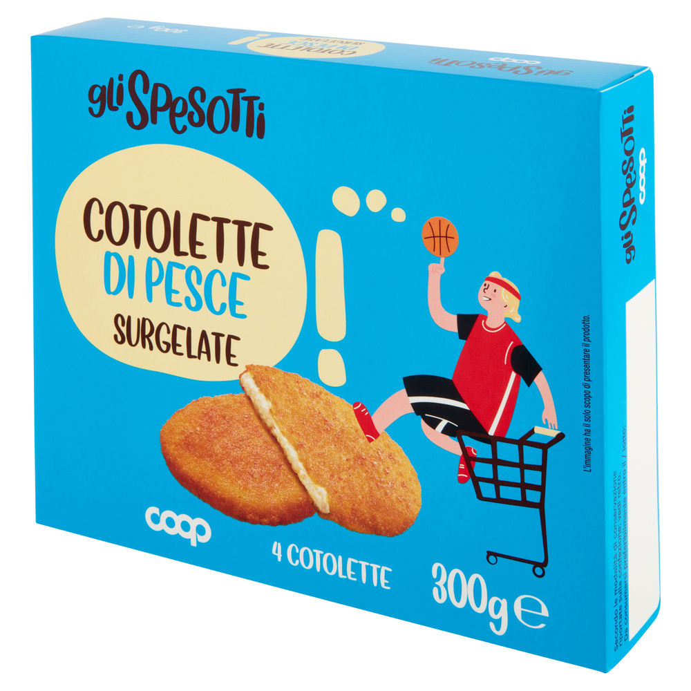 COTOLETTE DI PESCE SURGELATE GLI SPESOTTI COOP PZ4 G 300 - 4