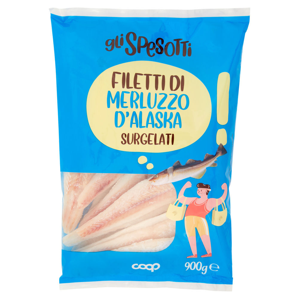 FILETTI DI MERLUZZO D'ALASKA CONGELATI GLI SPESOTTI COOP G 900 - 2