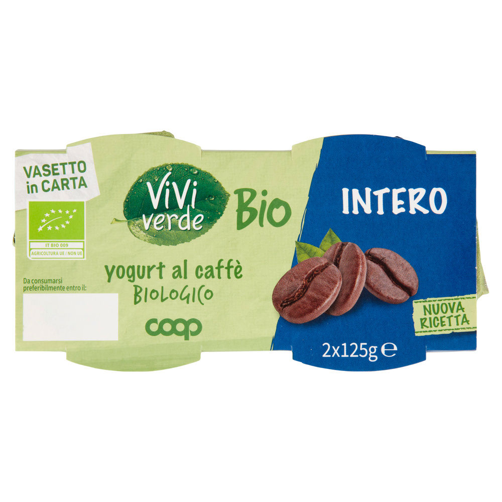 YOGURT INTERO BIO VIVI VERDE COOP CAFFE' 2X125G - 6