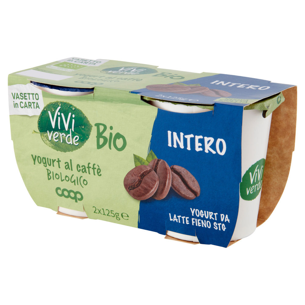 YOGURT INTERO BIO VIVI VERDE COOP CAFFE' 2X125G - 8