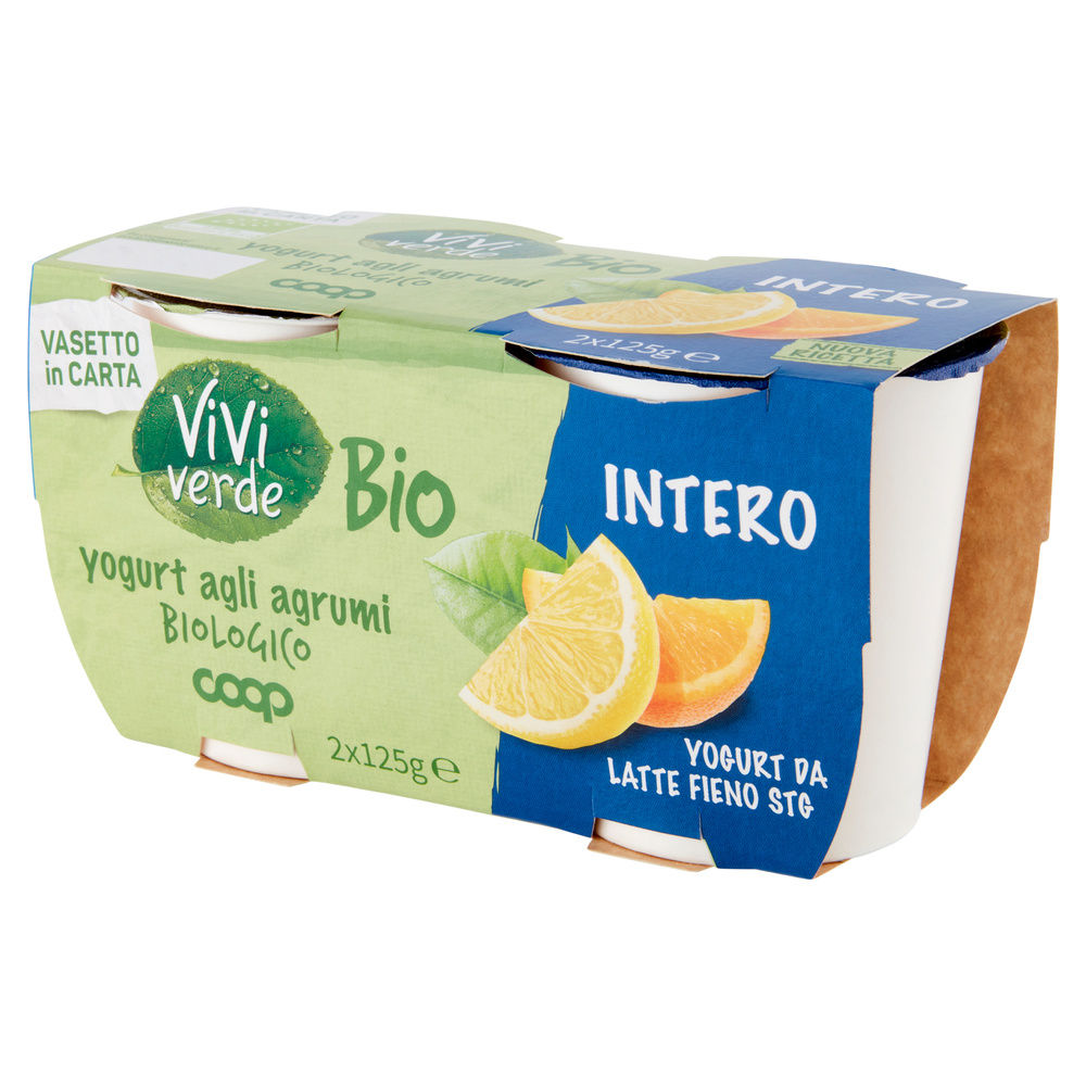 YOGURT INTERO BIO VIVI VERDE COOP AGRUMI 2X125G - 8