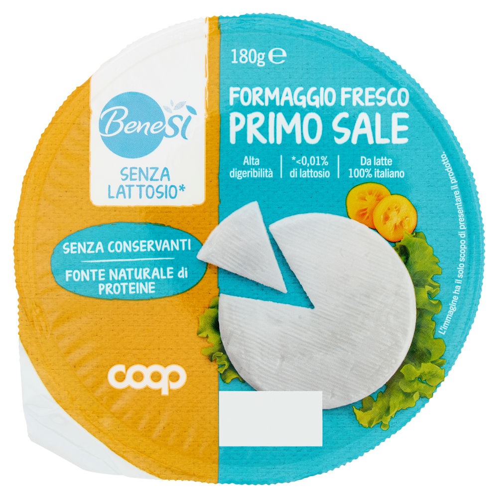 PRIMO SALE SENZA LATTOSIO BENE SÌ COOP G 180 - 0