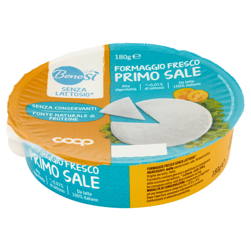 PRIMO SALE SENZA LATTOSIO BENE SÌ COOP G 180 - 2