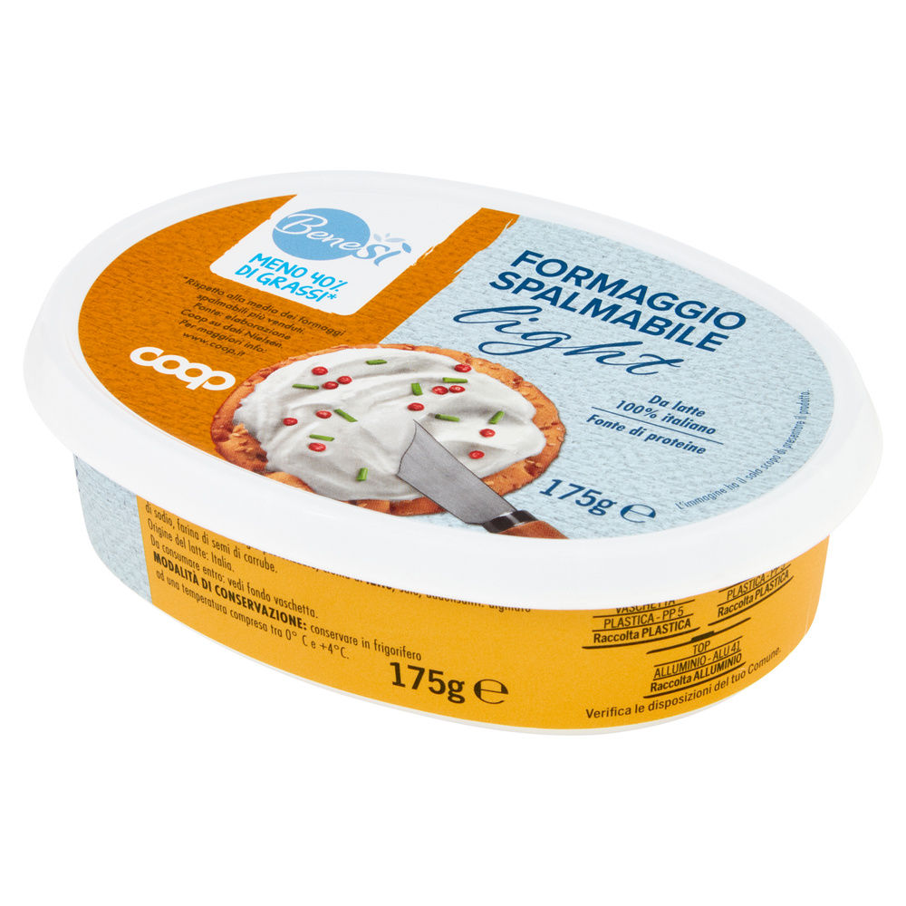 FORMAGGIO SPALMABILE LIGHT BENE SÌ COOP G 175 - 8