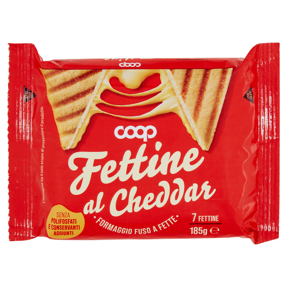 FETTINE FORMAGGIO CHEDDAR COOP G 185 - 2