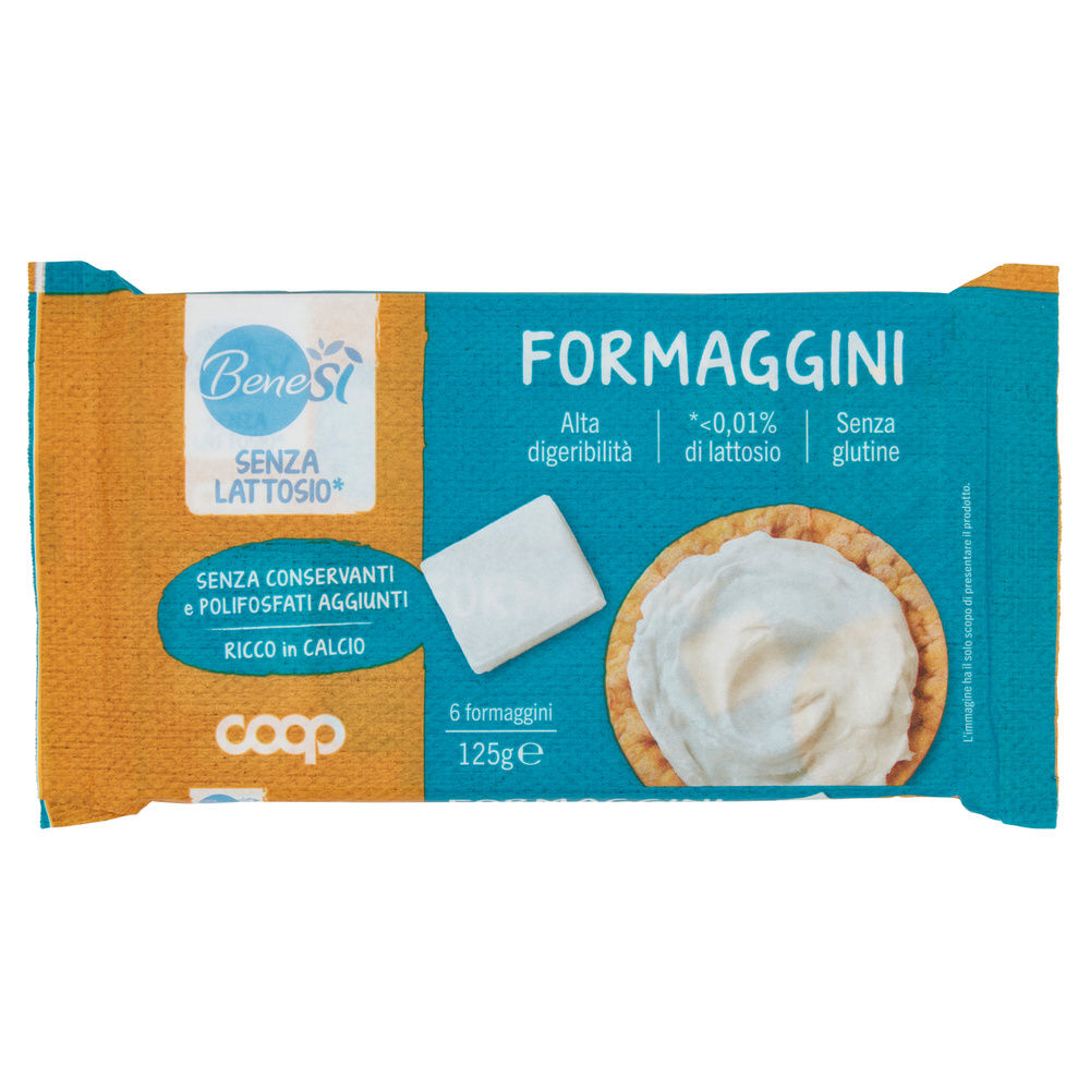 FORMAGGIO FUSO IN PORZIONI SENZA LATTOSIO BENE SÌ COOP G 125 - 5