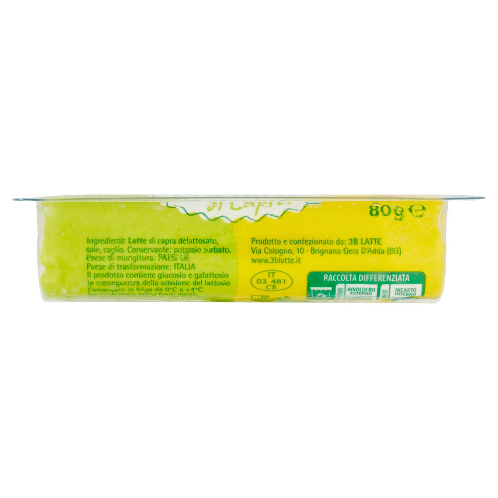 CAPRINO DI CAPRA SENZA LATTOSIO 3B LATTE  80 G. - 5
