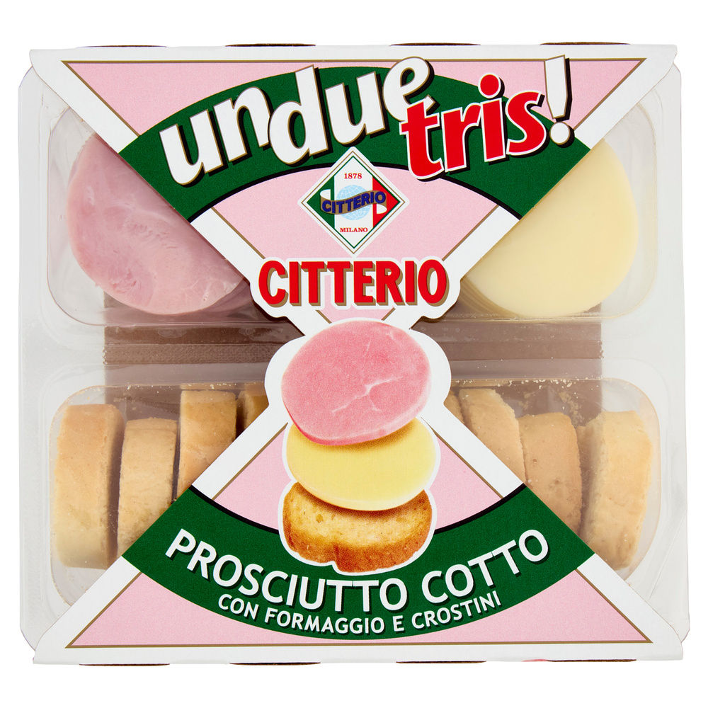 UNDUETRIS MERENDA PROSCIUTTO COTTO/FORMAGGIO/CROSTINI CITTERIO G 100 - 2